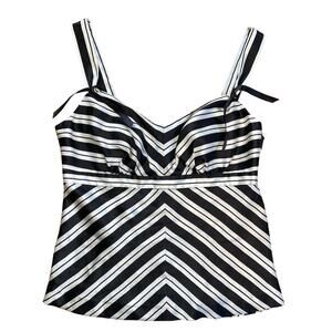 Arden B Y2K STriped silky tank top deadstock New Bratz Office Siren Size Large
